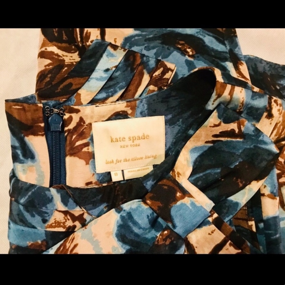 Kate Spade Floral Watercolor Dress - Picture 4 of 5